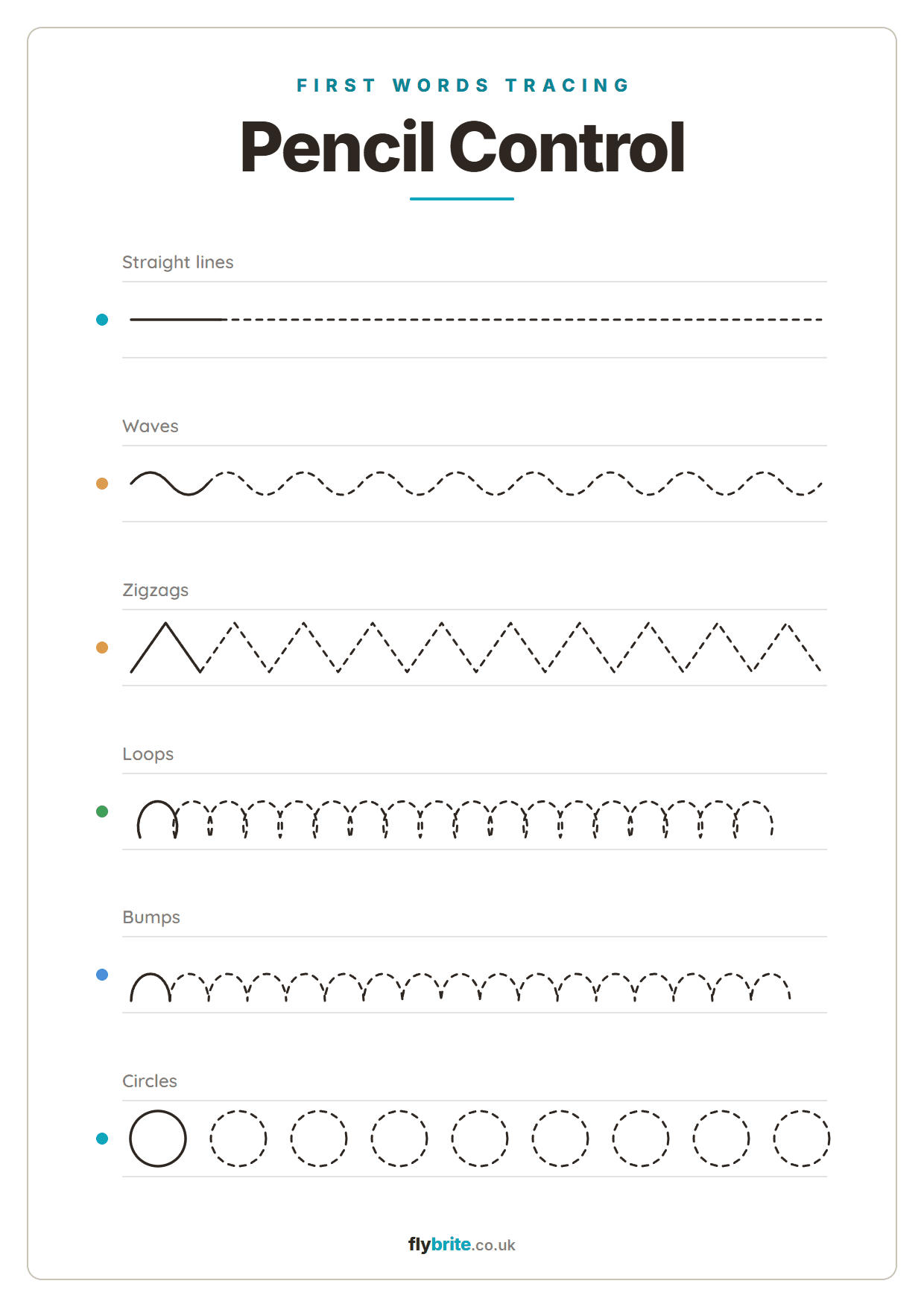 Pencil Control printable preview
