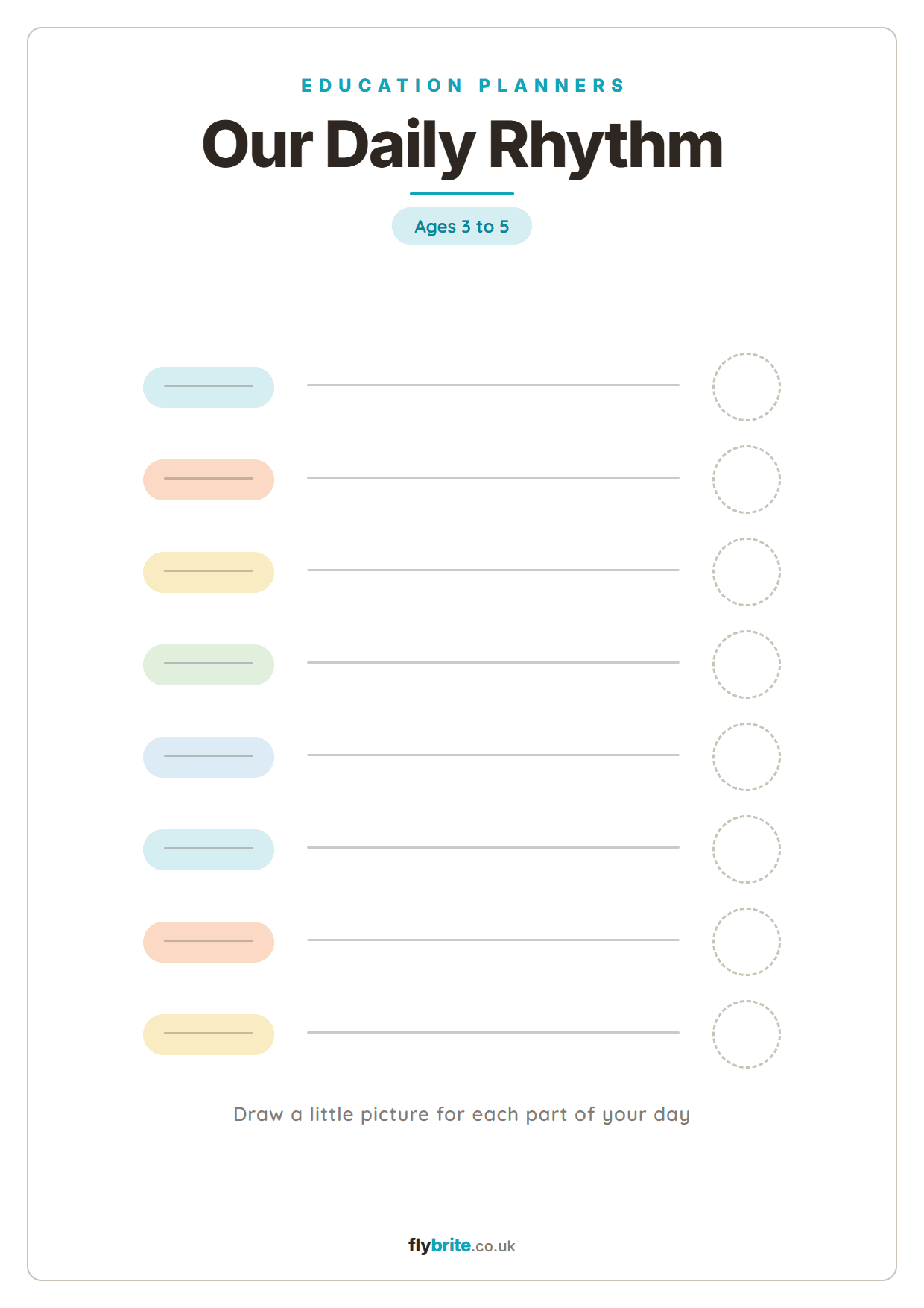Our Daily Rhythm printable preview