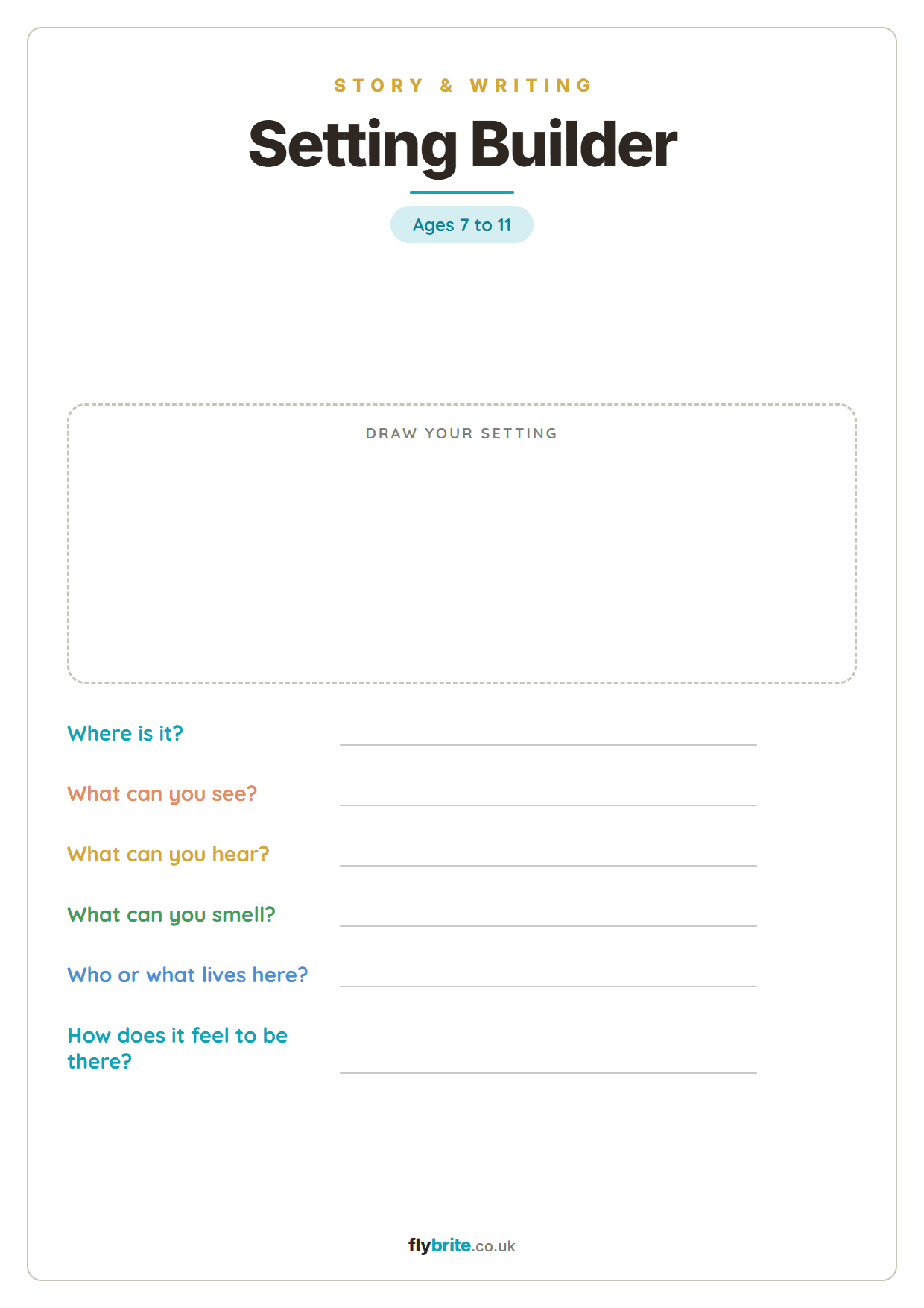 Setting Builder printable preview