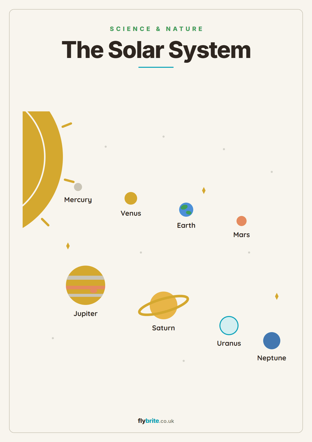 The Solar System printable preview