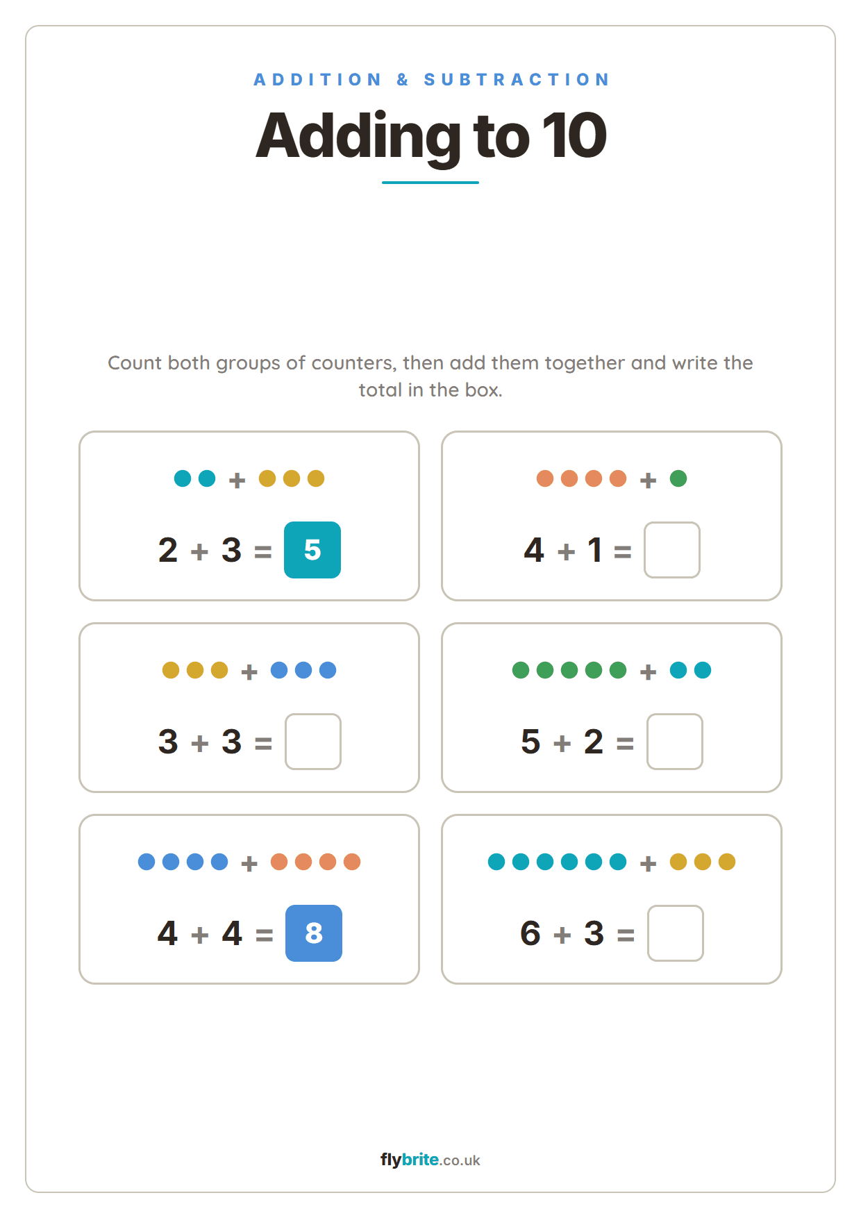 Adding to 10 printable preview