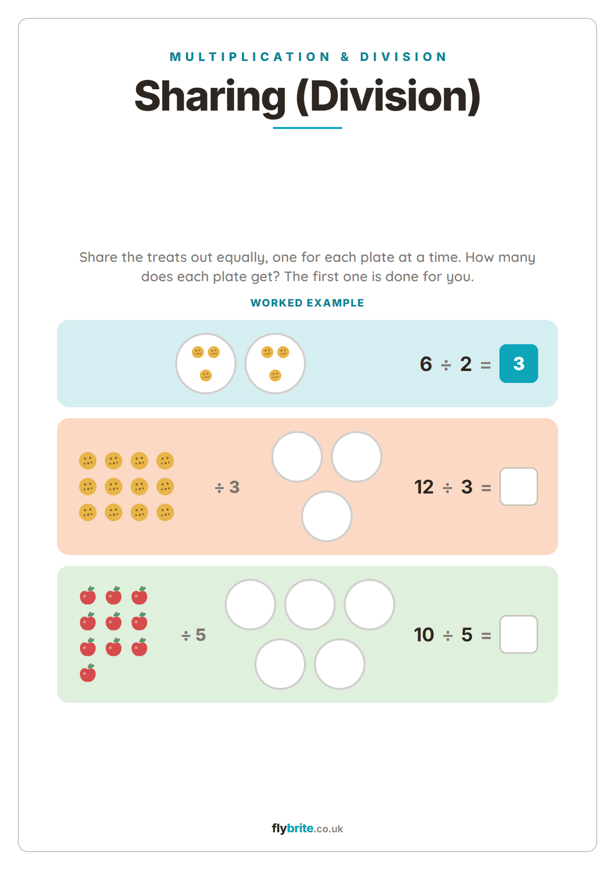 Sharing (Division) printable preview