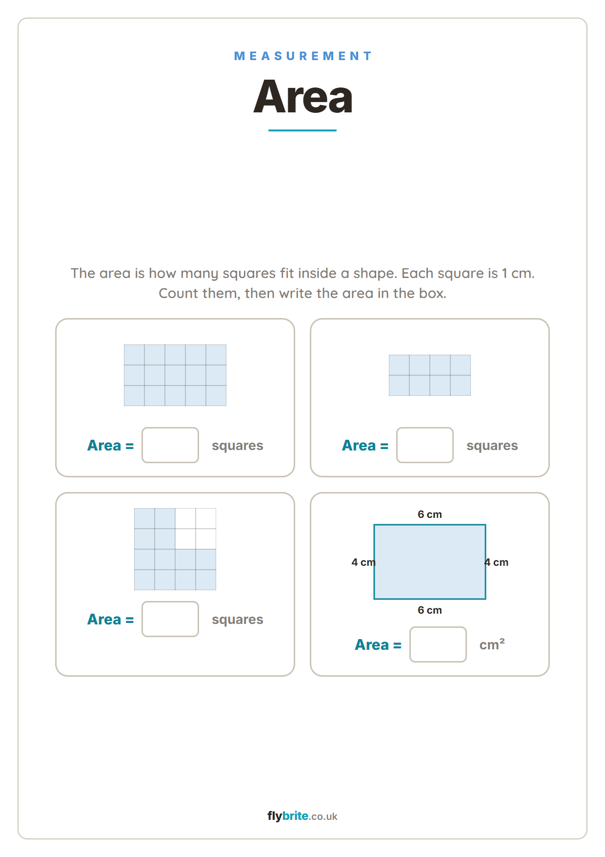 Area printable preview