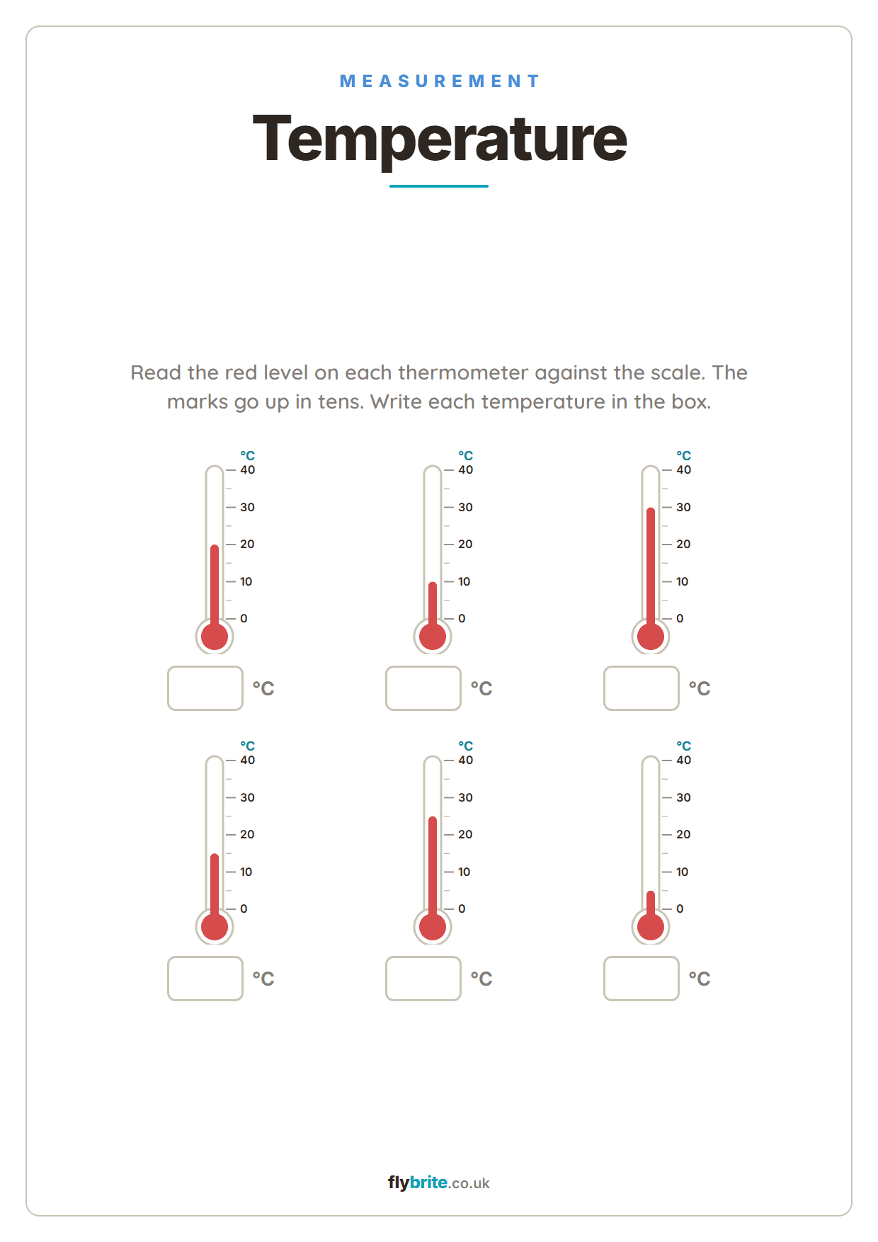 Temperature printable preview