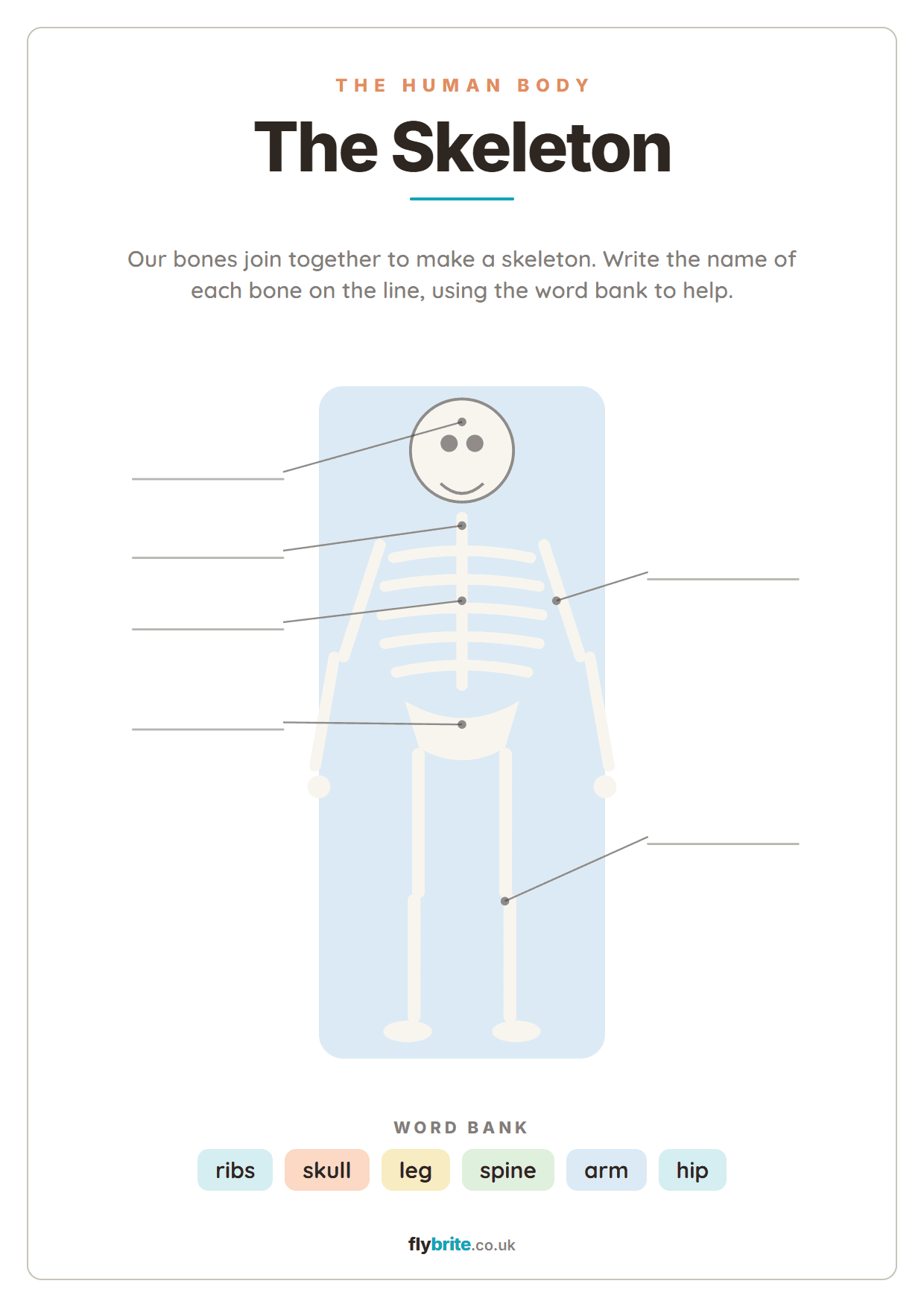 The Skeleton printable preview