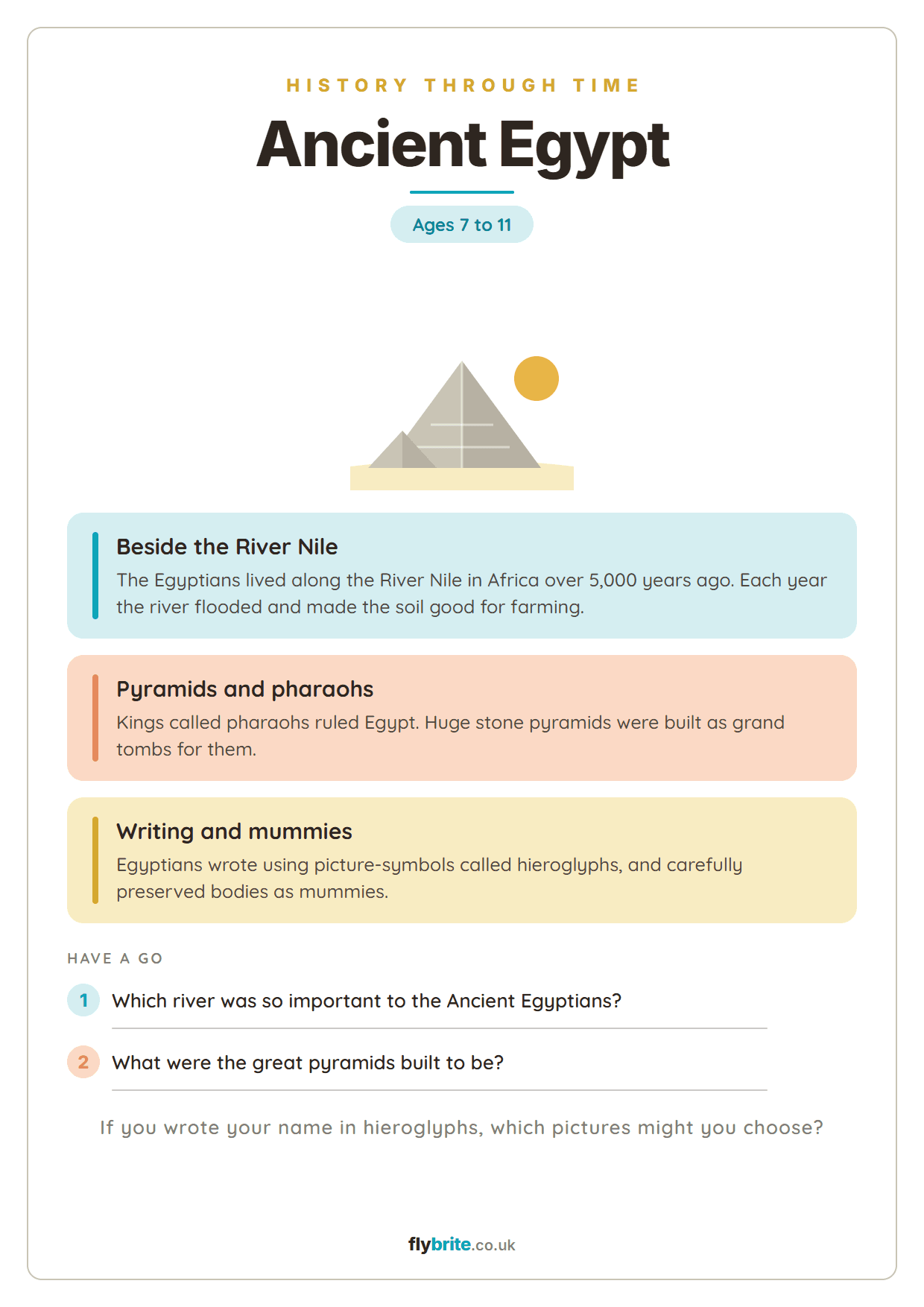 Ancient Egypt printable preview