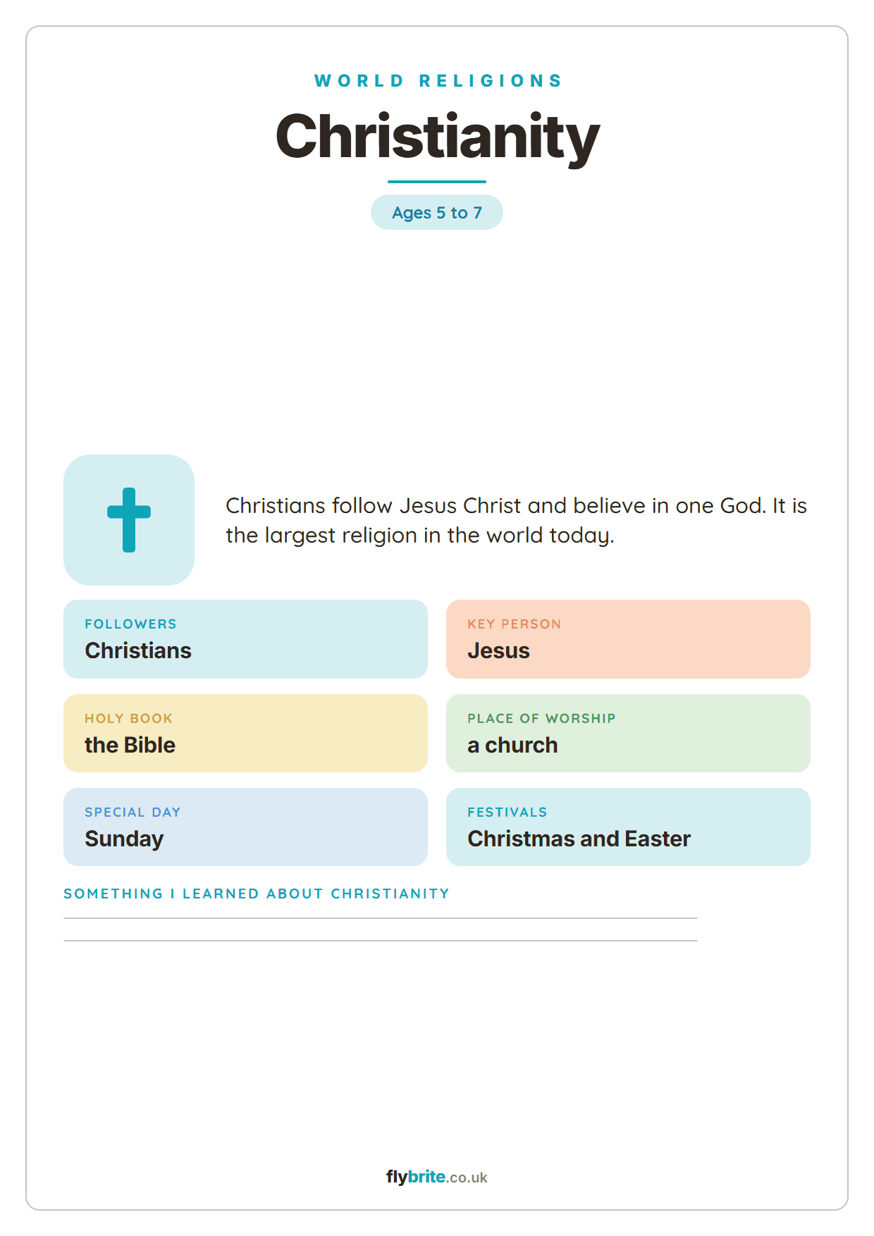 Christianity printable preview