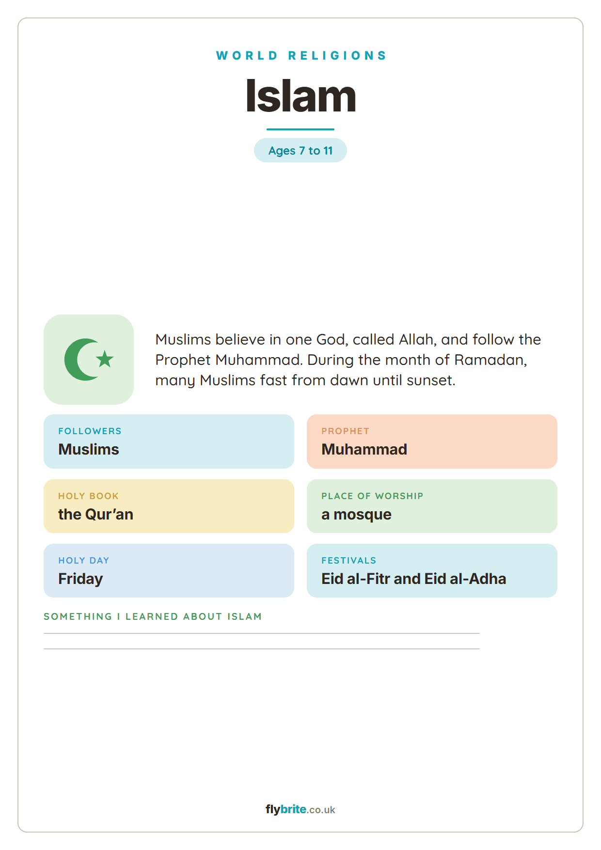 Islam printable preview