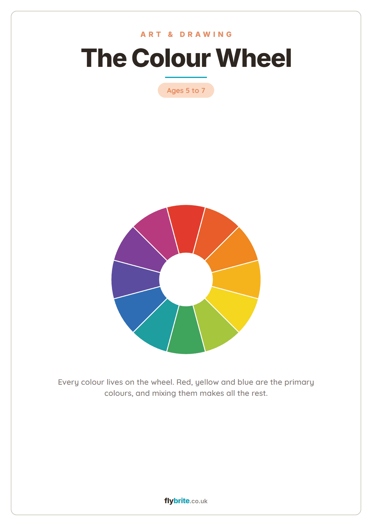 The Colour Wheel printable preview