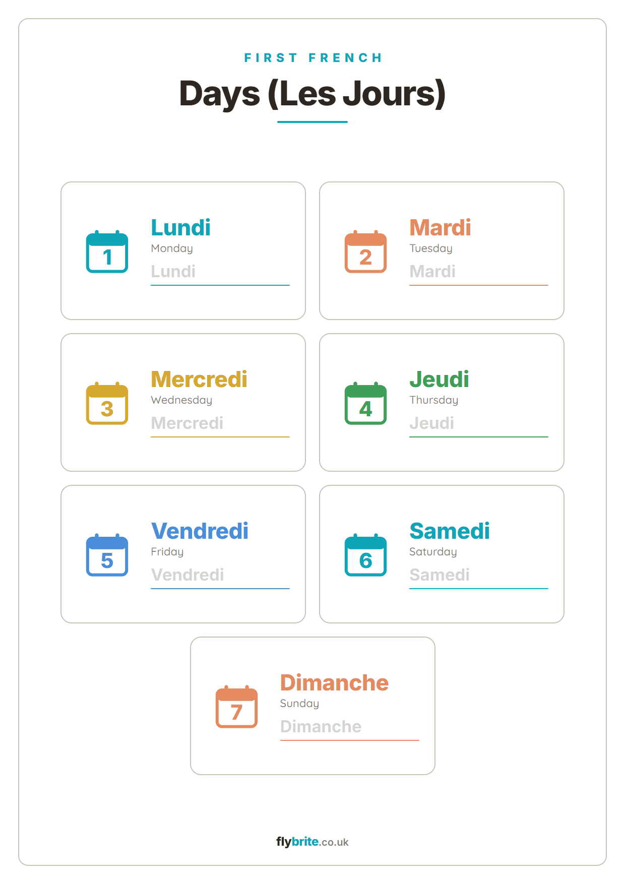 Days (Les Jours) printable preview
