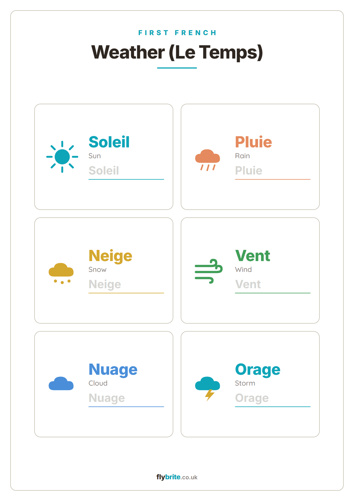 Weather (Le Temps) printable preview