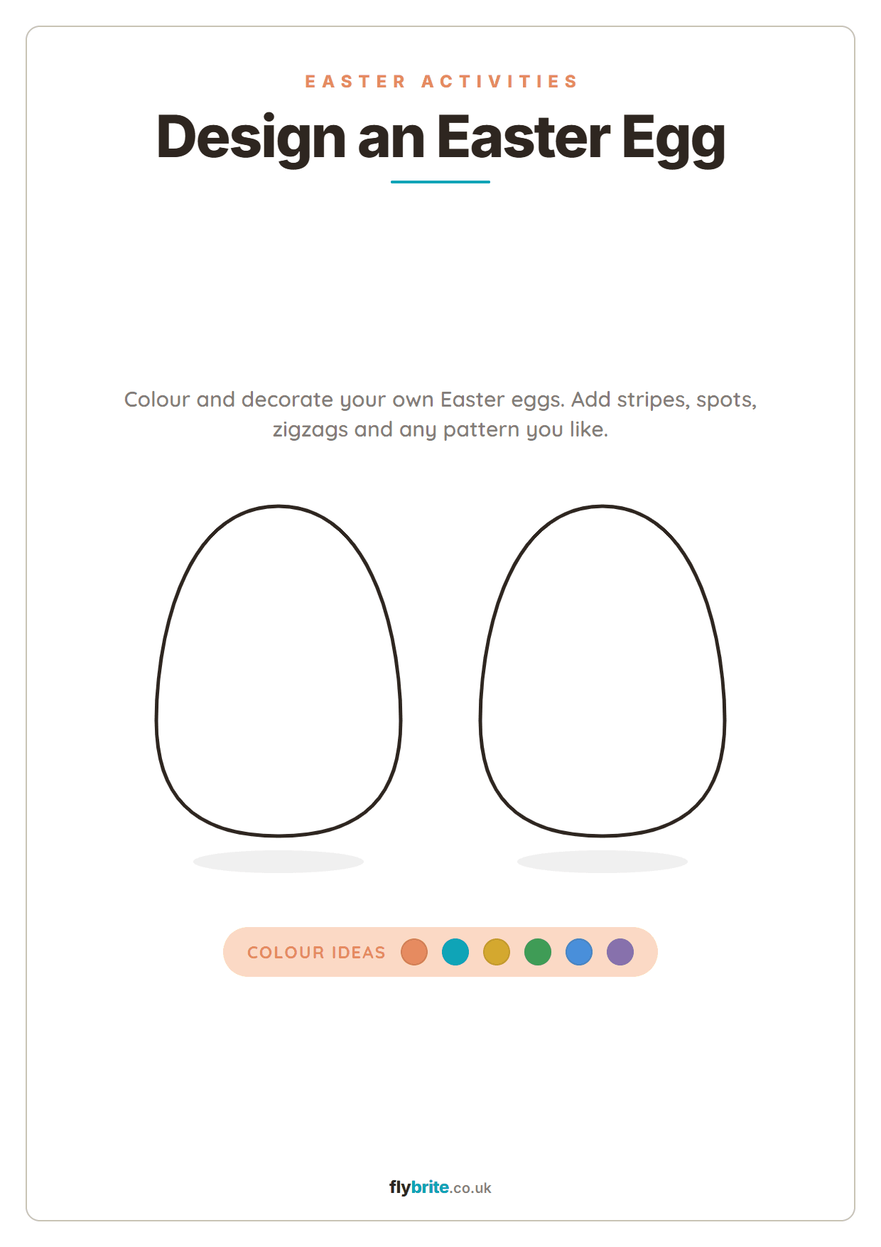 Design an Easter Egg printable preview