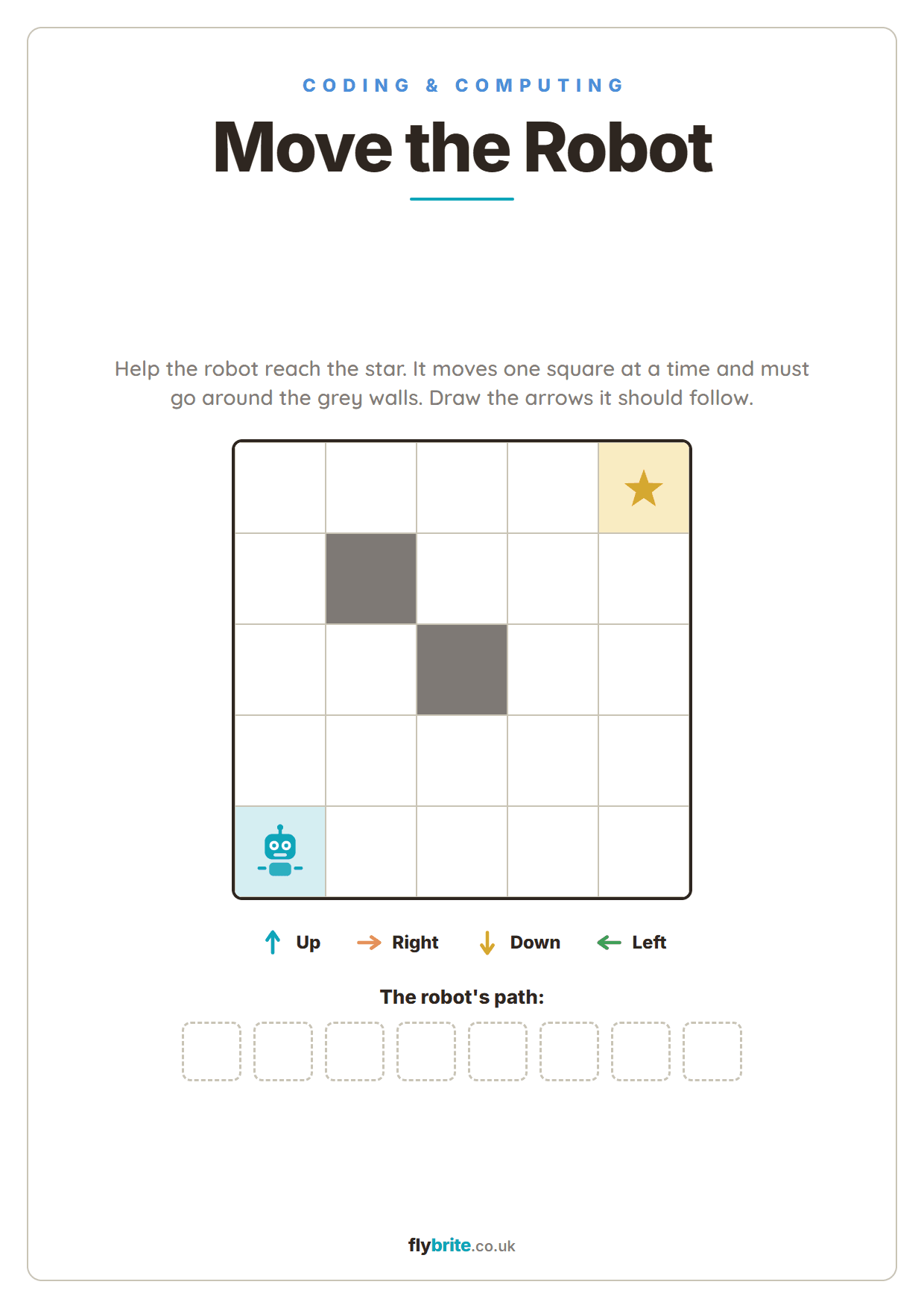 Move the Robot printable preview