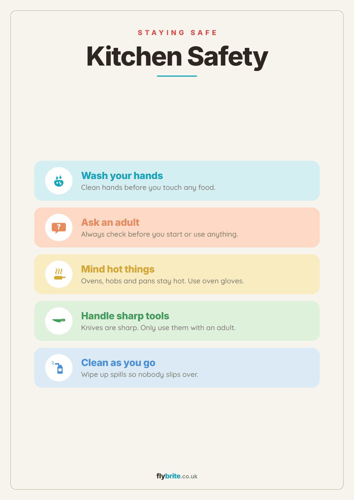 Kitchen Safety printable preview