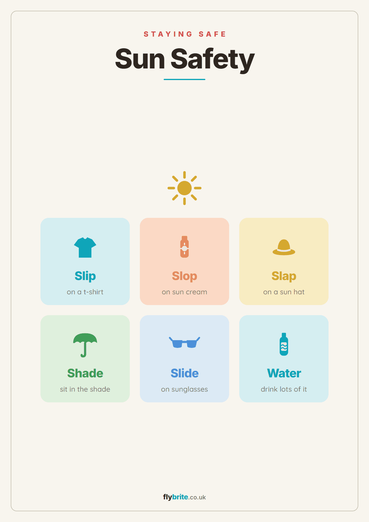 Sun Safety printable preview