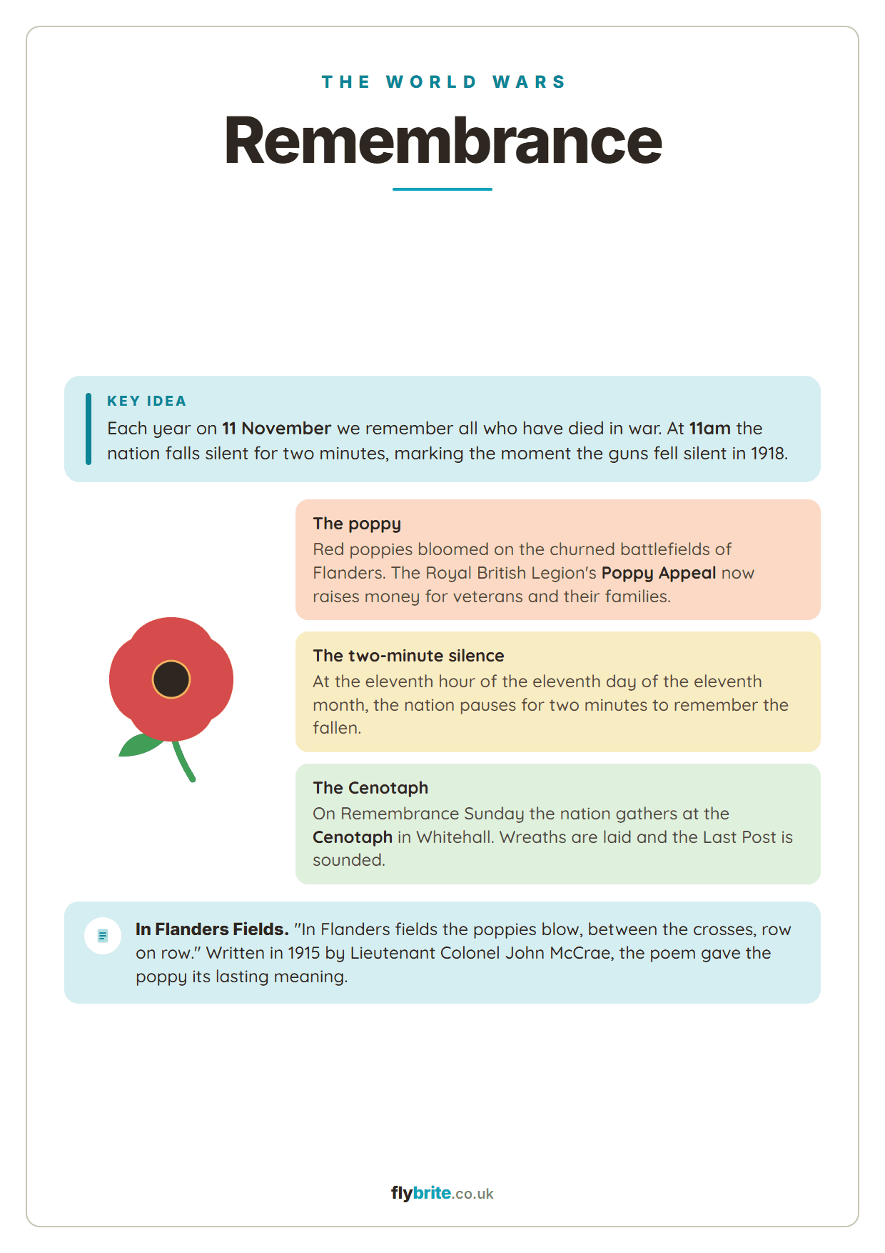 Remembrance printable preview