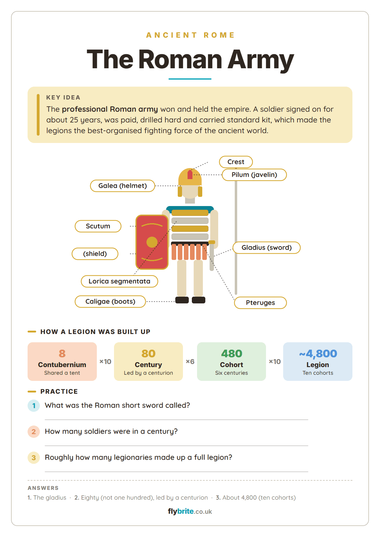 The Roman army printable preview