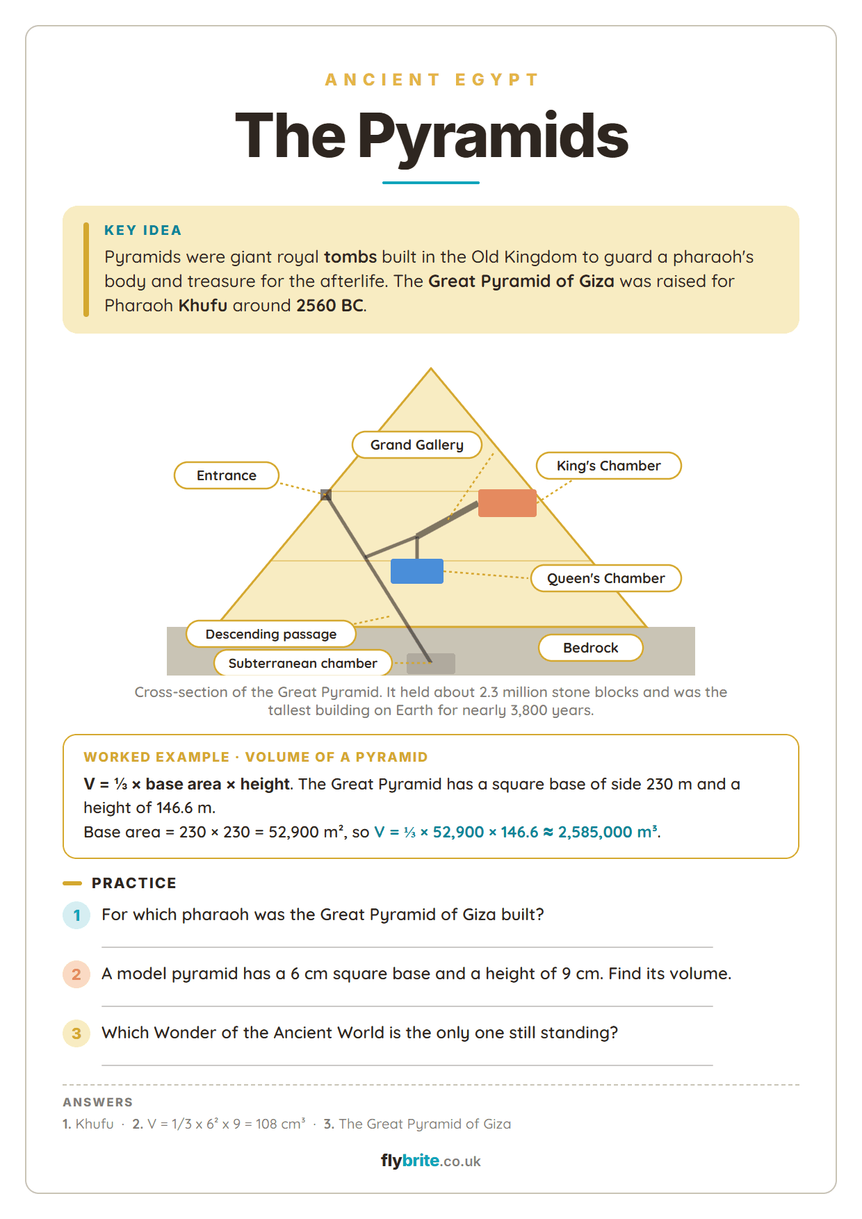 The pyramids printable preview