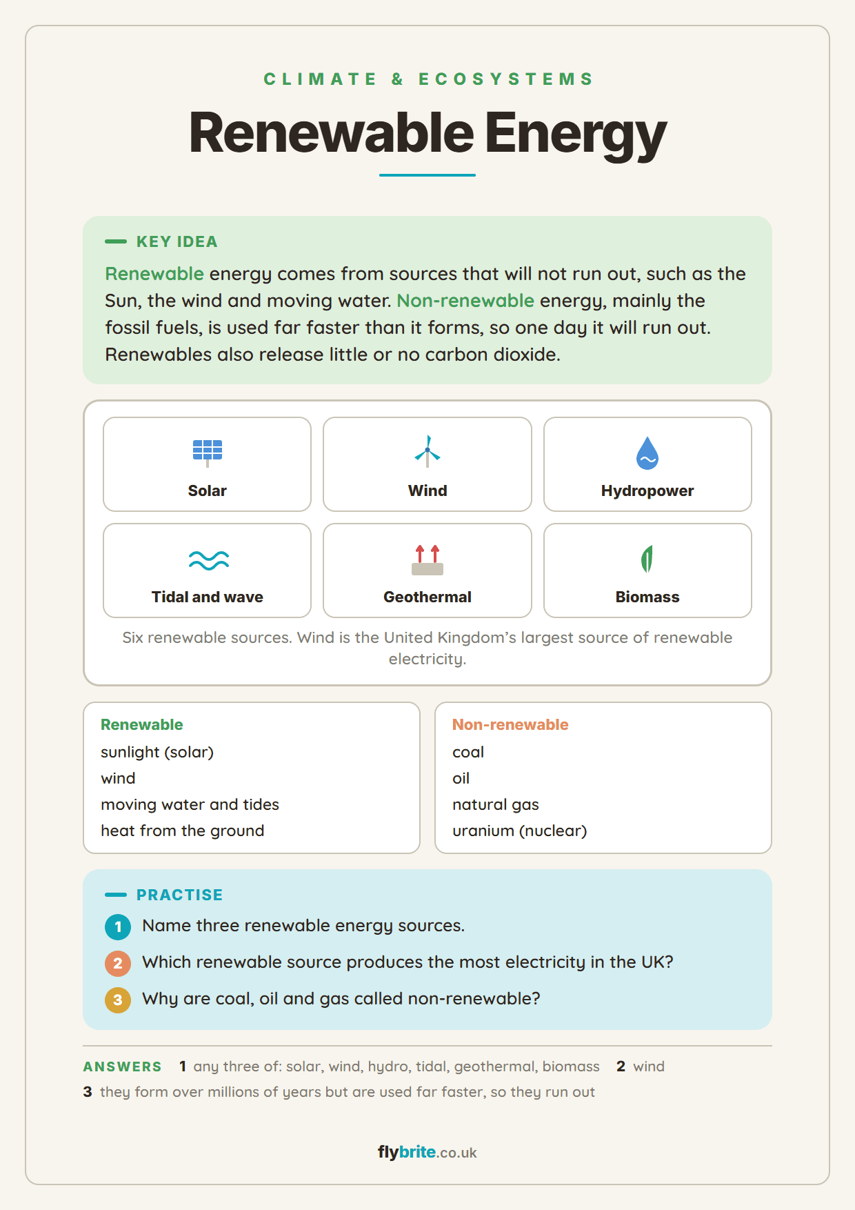Renewable Energy printable preview