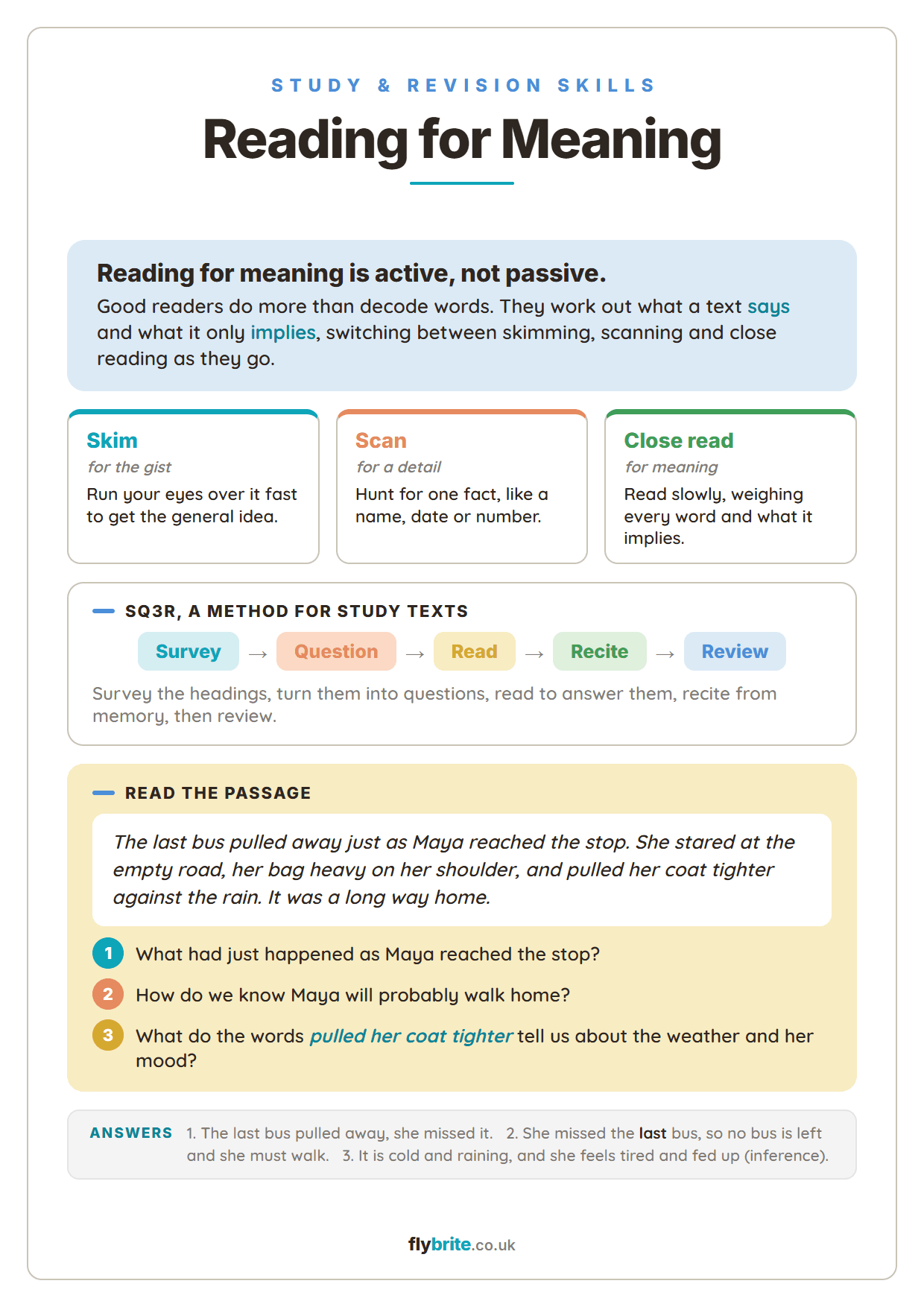 Reading for Meaning printable preview