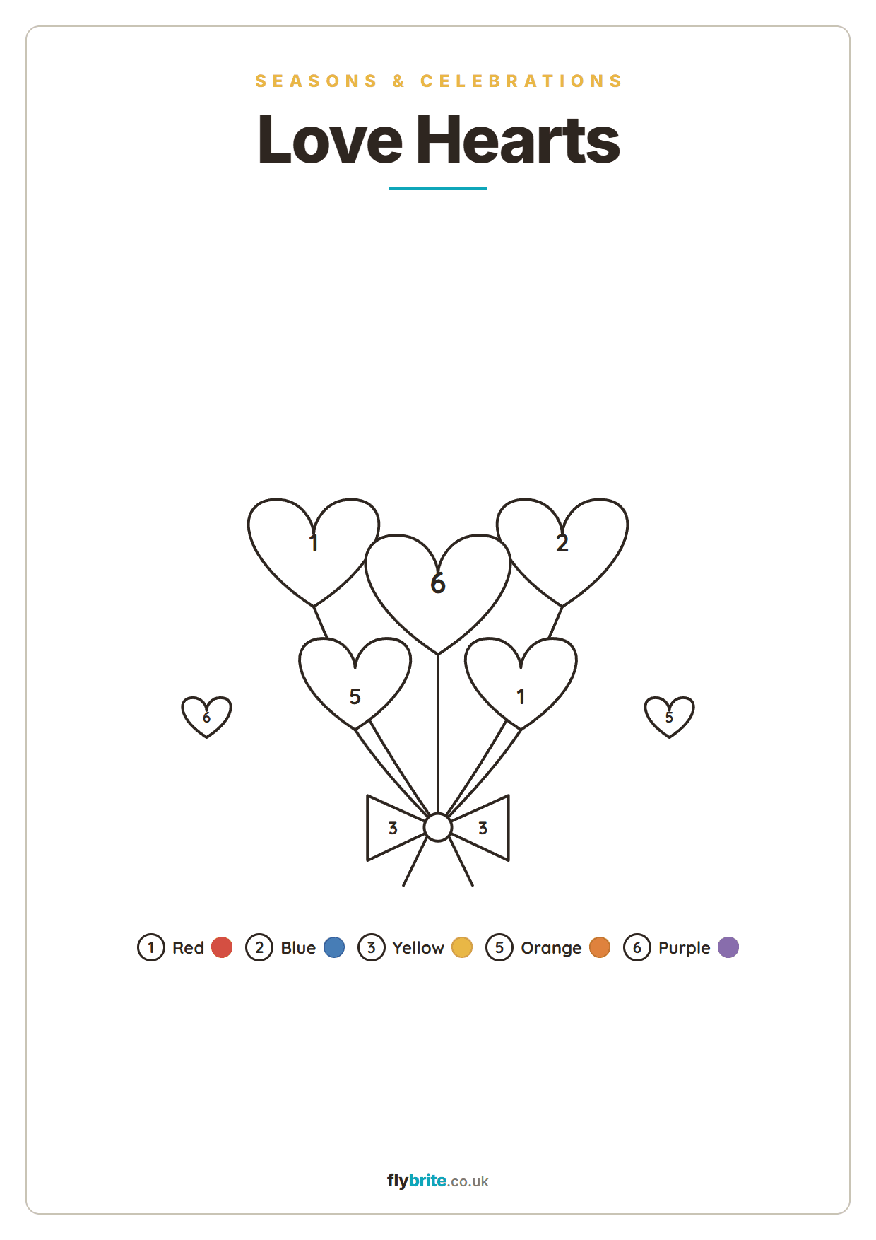 Love Hearts printable preview