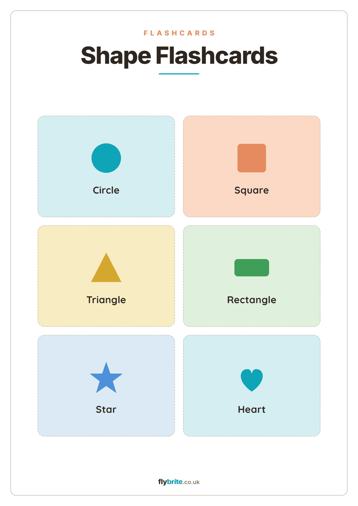 Shape Flashcards printable preview