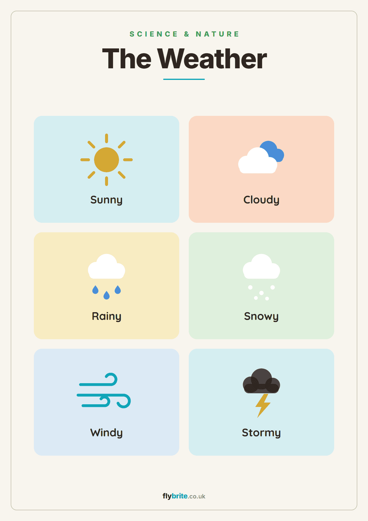 The Weather printable preview