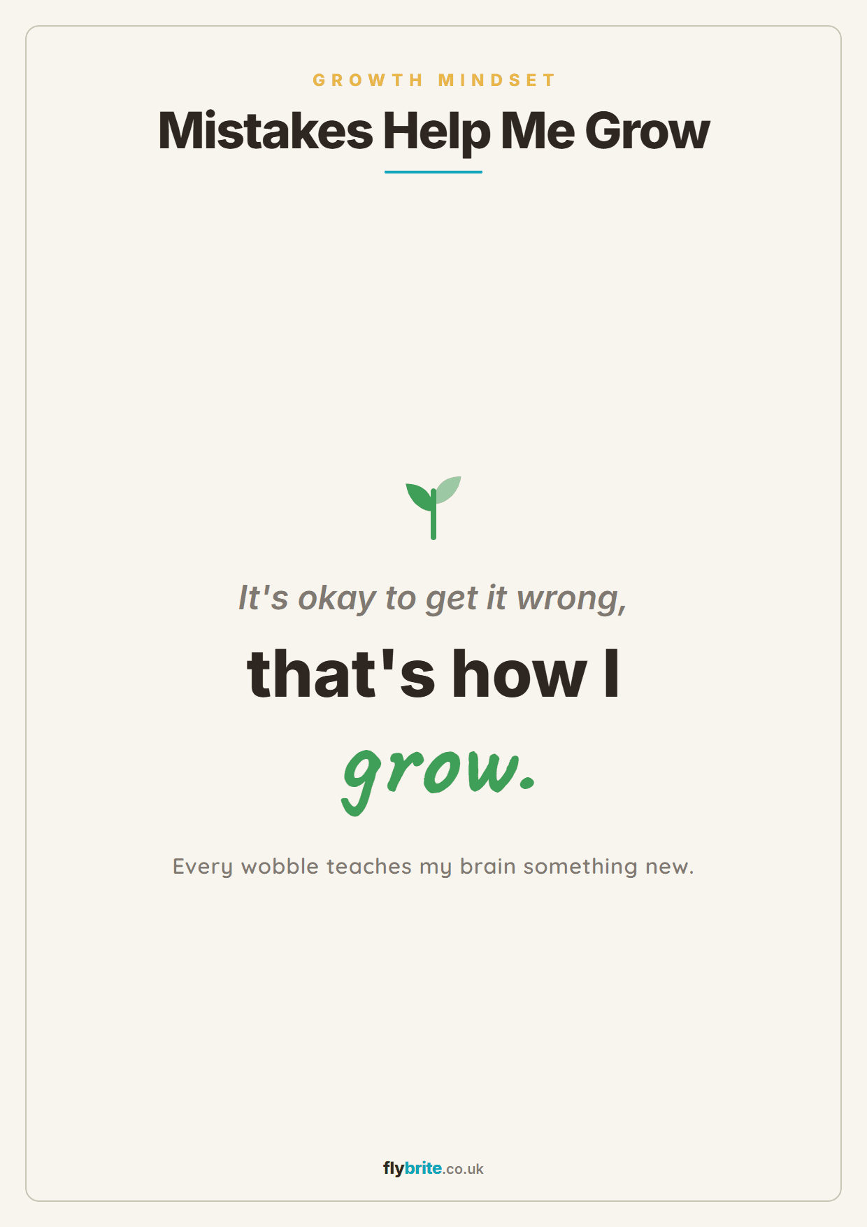 Mistakes Help Me Grow printable preview