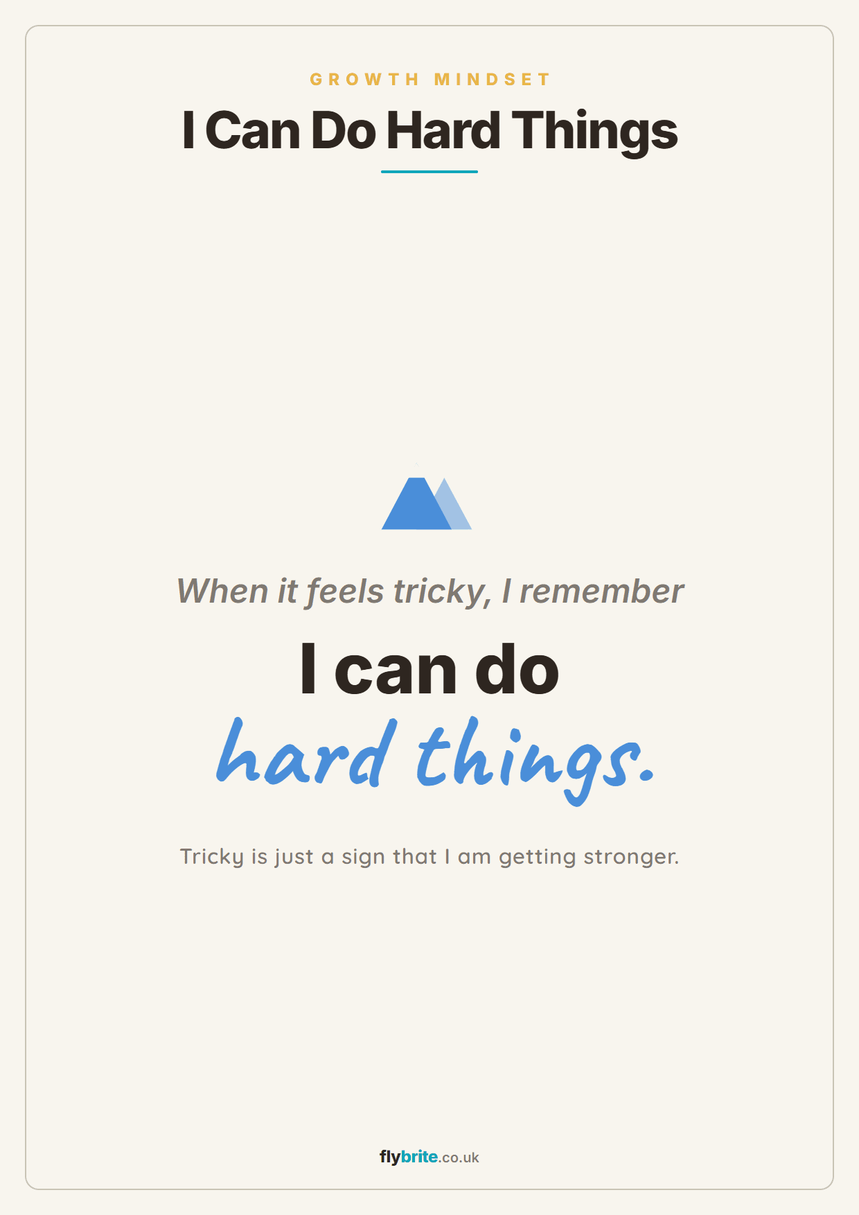 I Can Do Hard Things printable preview