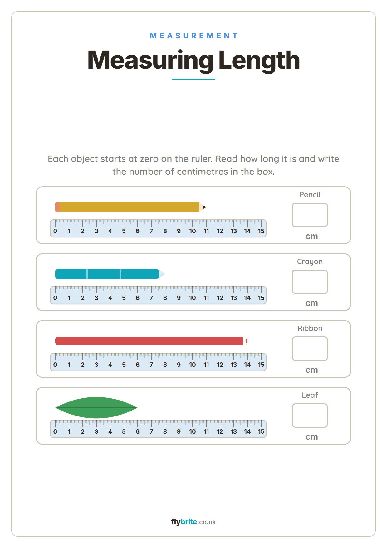 Measuring Length printable preview
