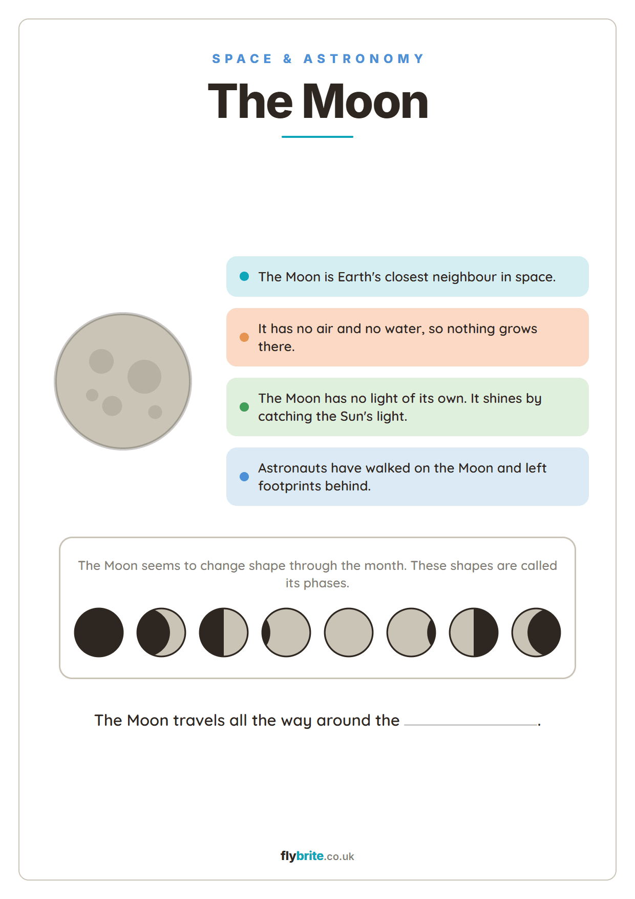 The Moon printable preview