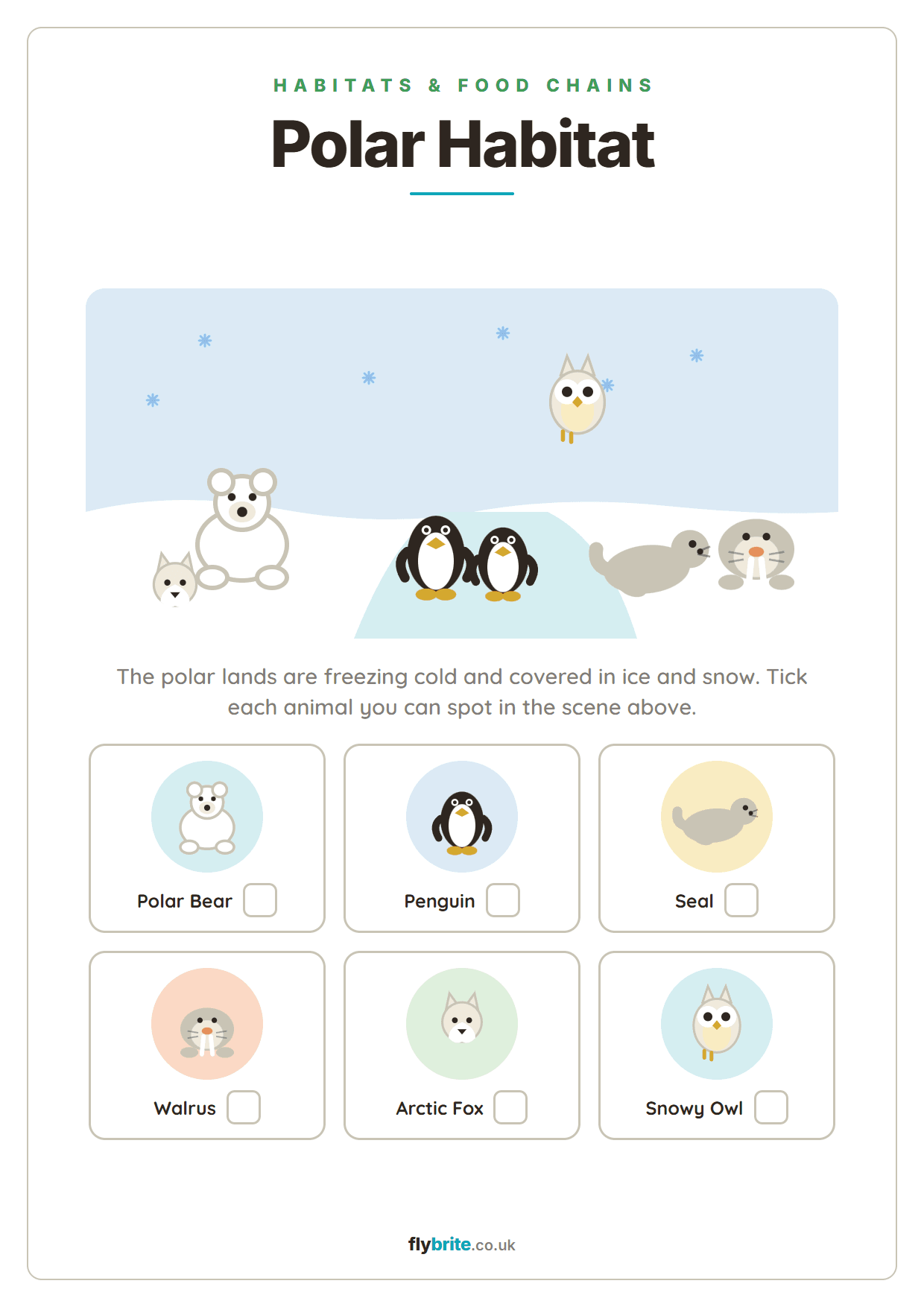 Polar Habitat printable preview