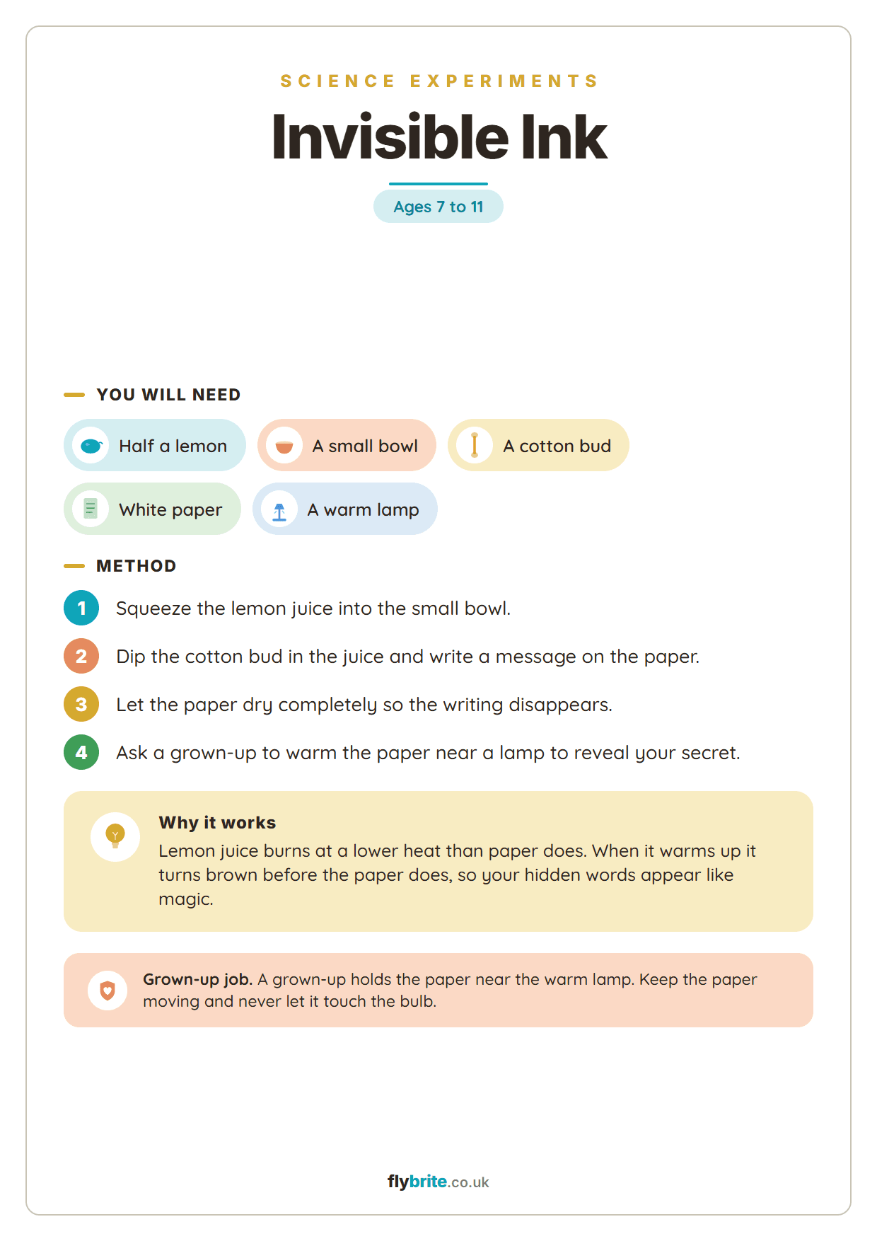 Invisible Ink printable preview