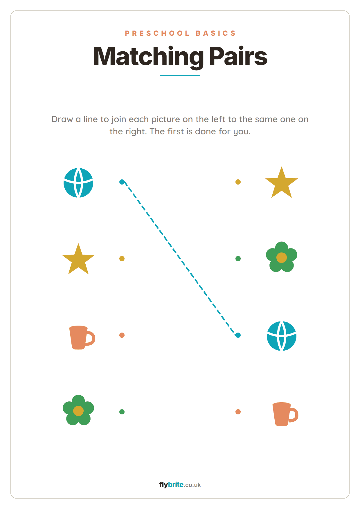 Matching Pairs printable preview
