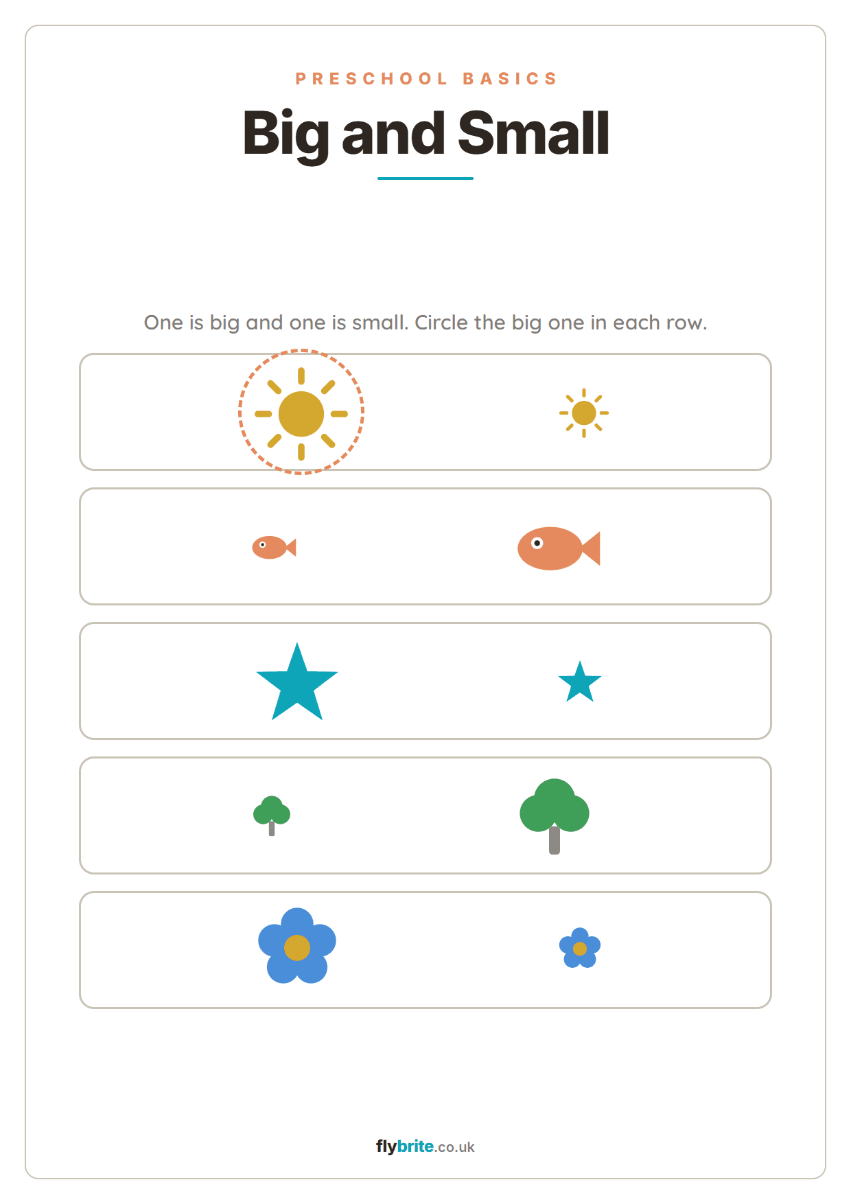 Big and Small printable preview