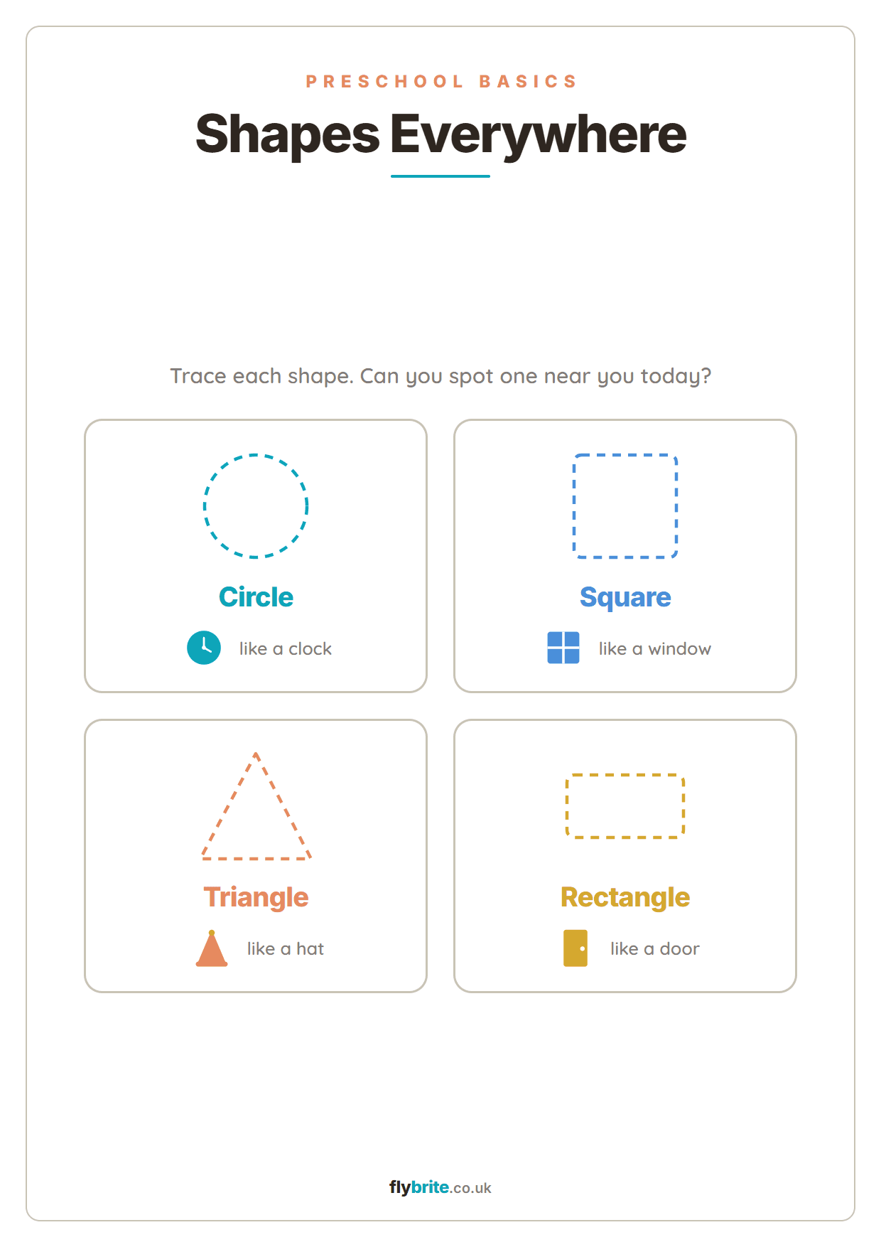 Shapes Everywhere printable preview