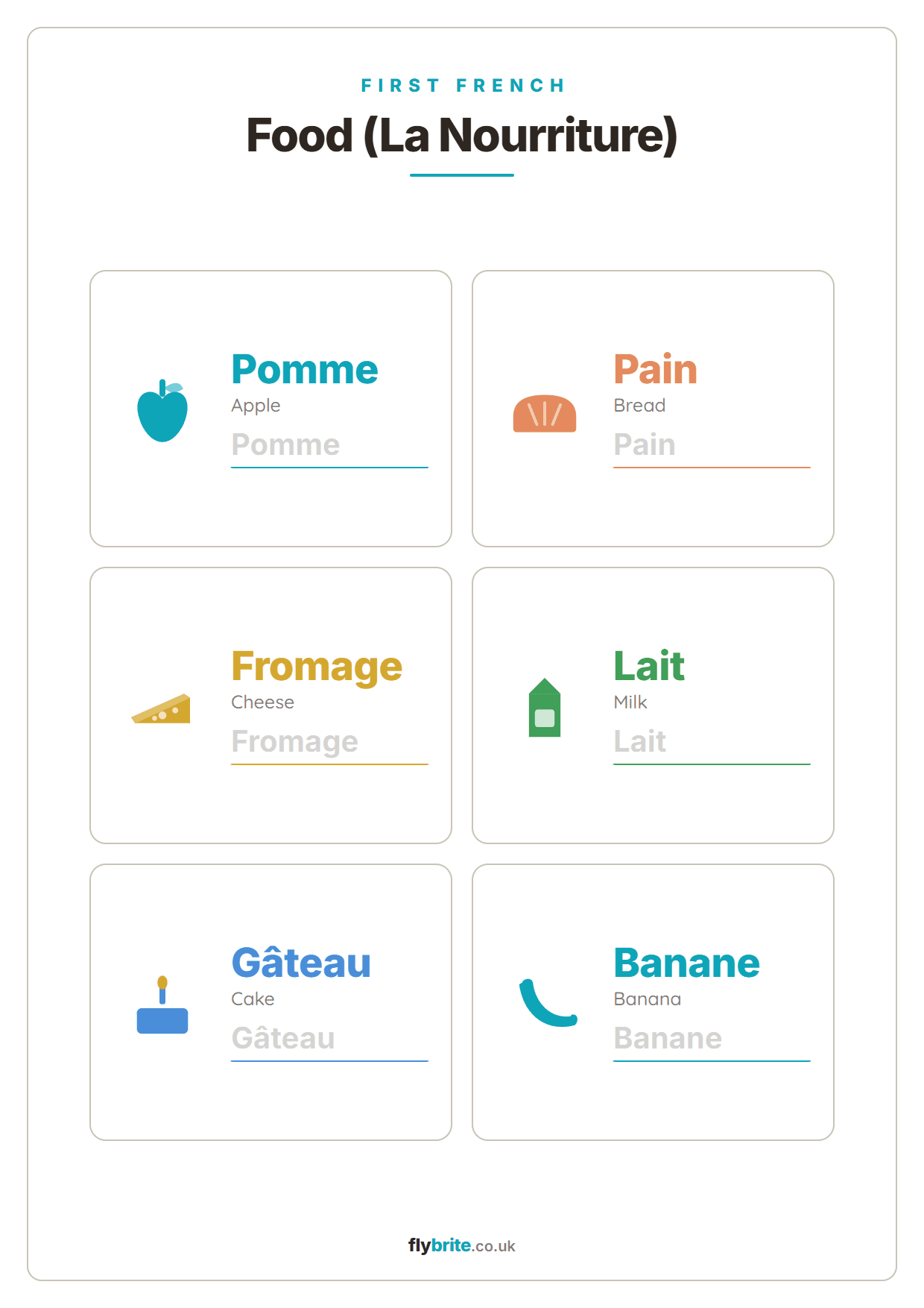 Food (La Nourriture) printable preview