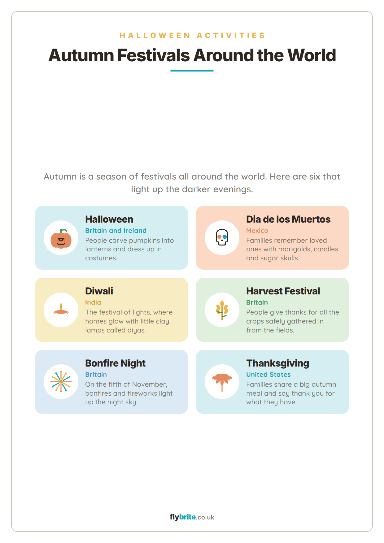 Autumn Festivals Around the World printable preview