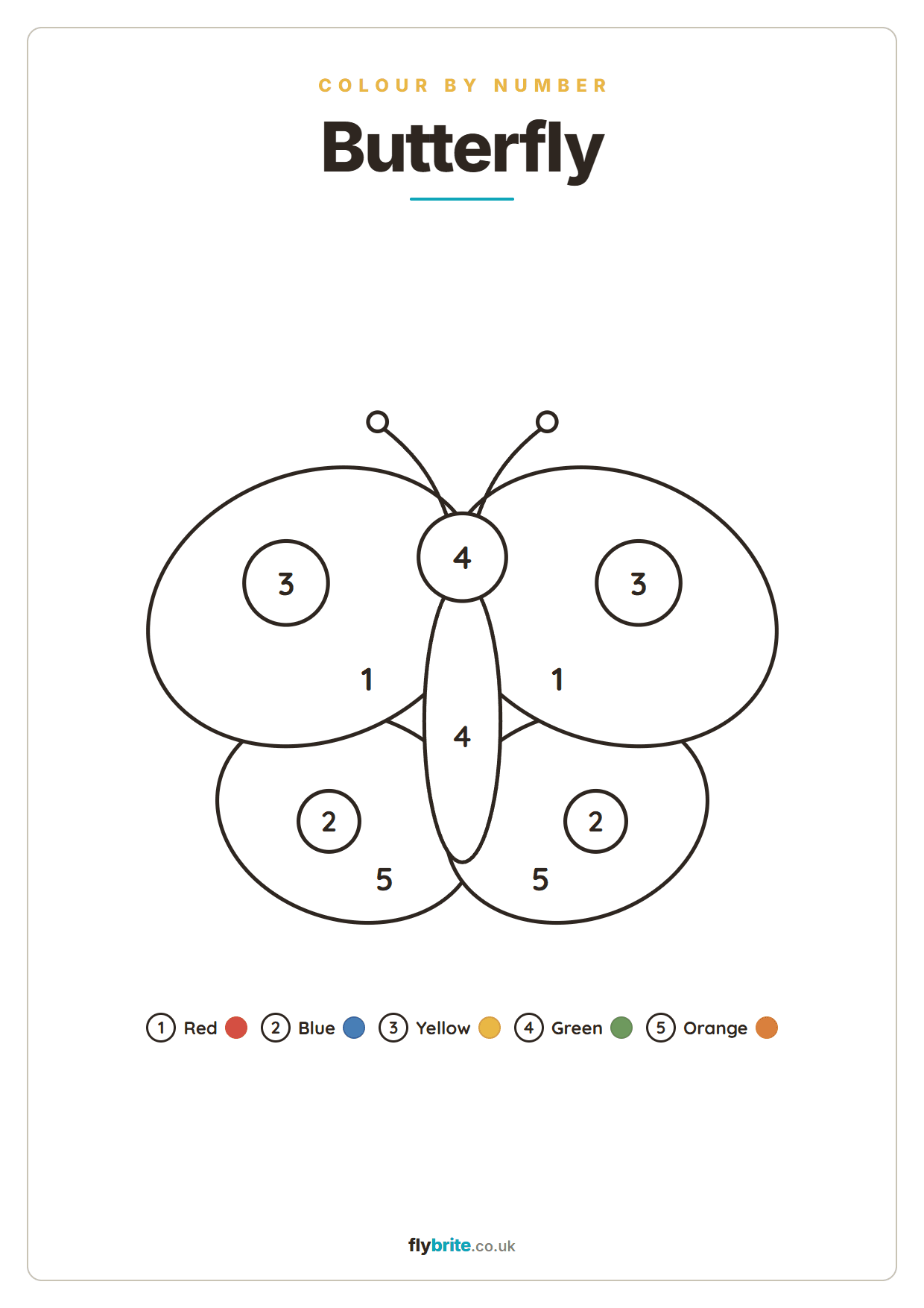 Butterfly printable preview