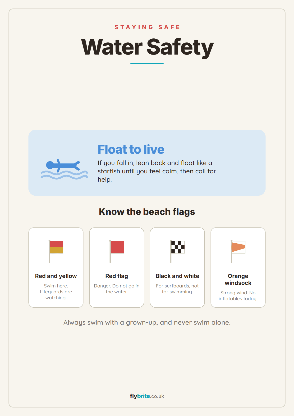 Water Safety printable preview