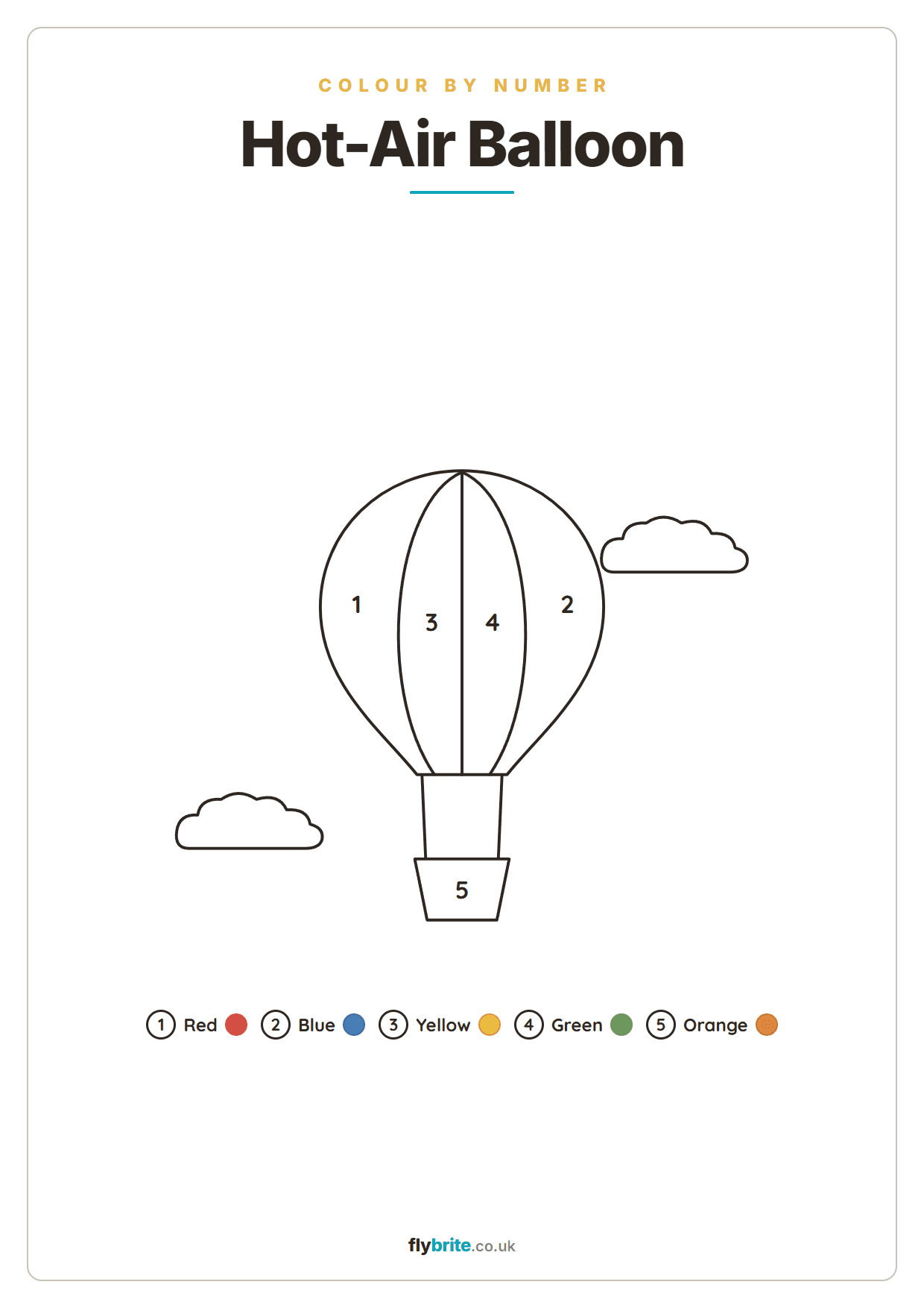 Hot-Air Balloon printable preview