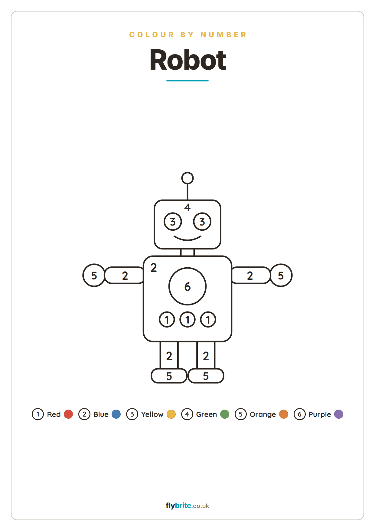 Robot printable preview