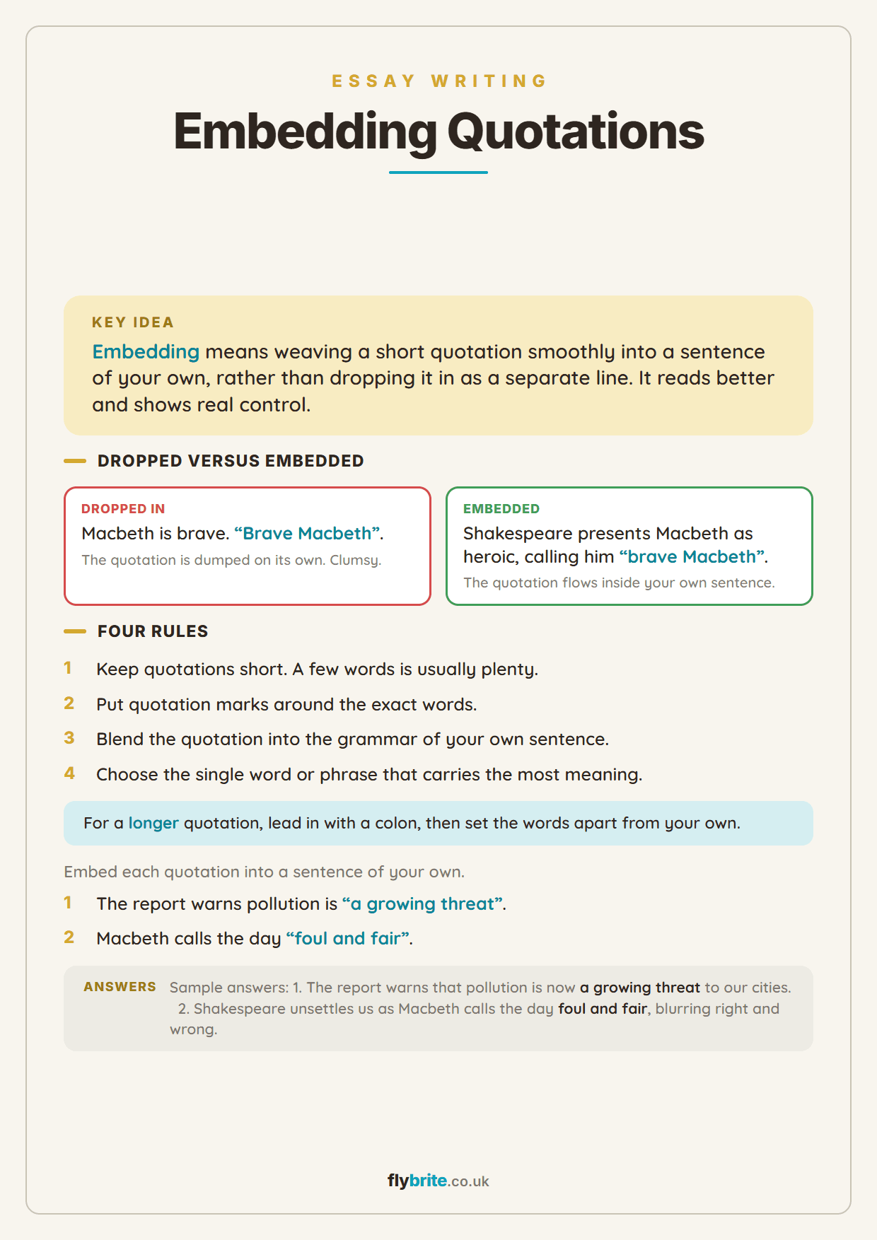 Embedding Quotations printable preview
