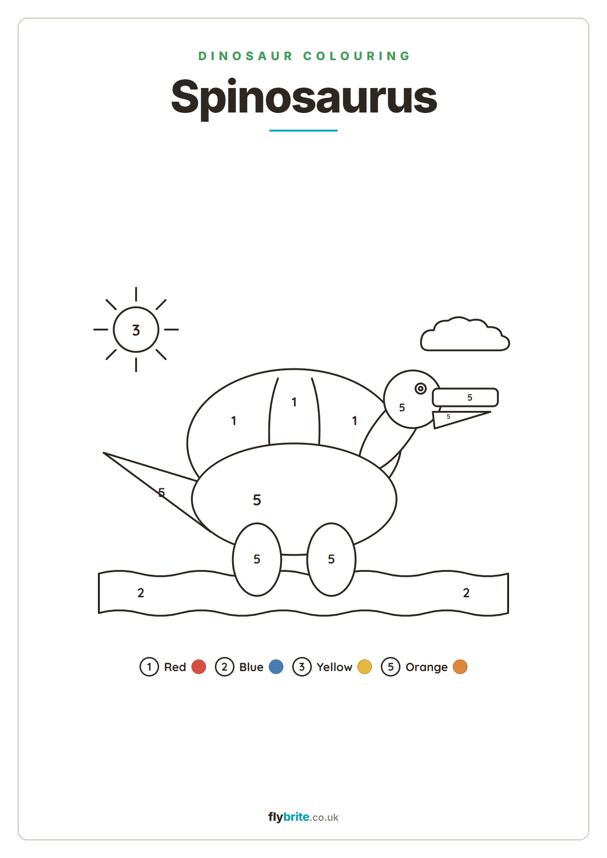 Spinosaurus printable preview