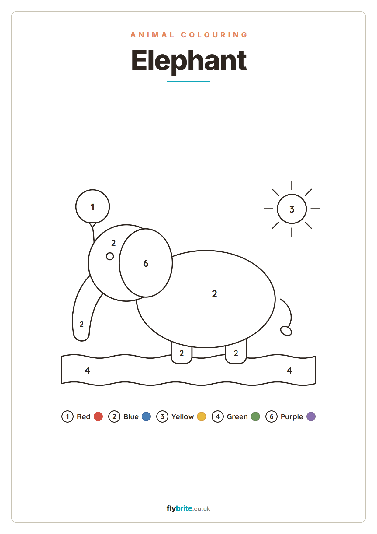 Elephant printable preview