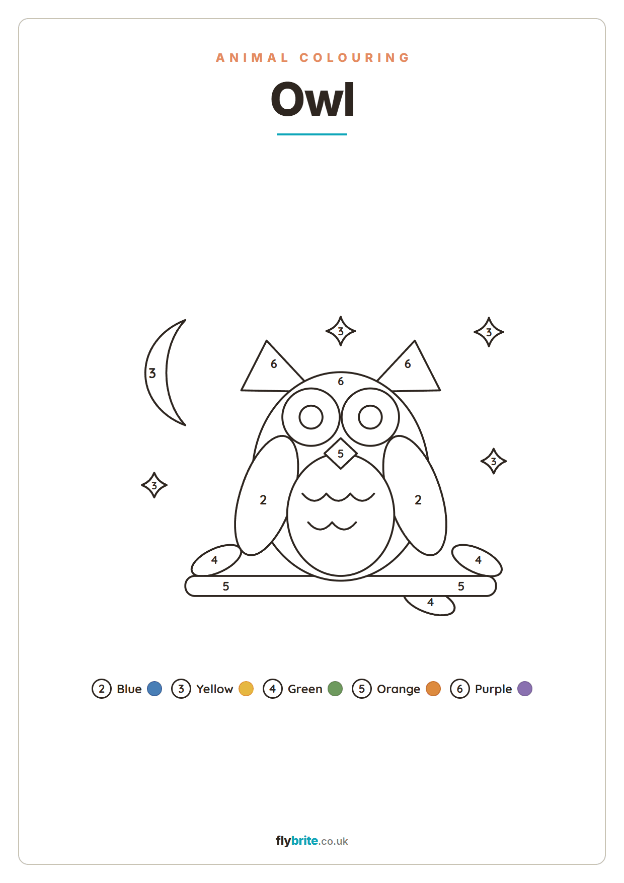 Owl printable preview
