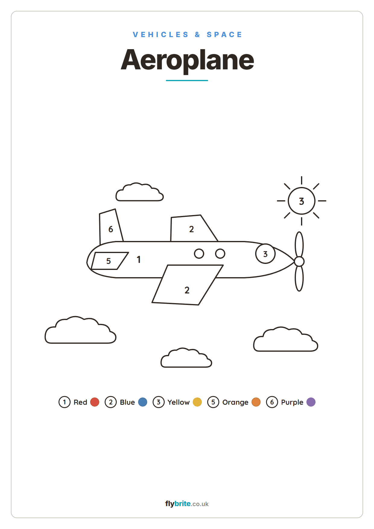 Aeroplane printable preview